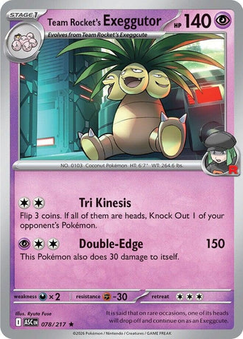 Image for Team Rocket's Exeggutor (078/217) (ME: Ascended Heroes) - Pokemon