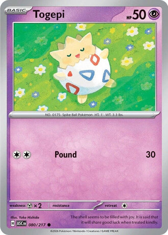Image for Togepi (080/217) (ME: Ascended Heroes) - Pokemon