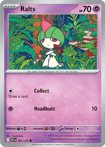 Image for Ralts (087/217) (ME: Ascended Heroes) - Pokemon
