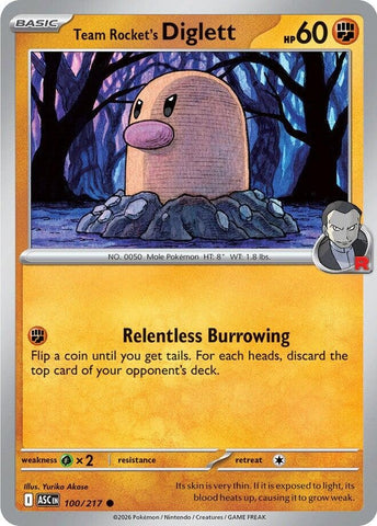 Image for Team Rocket's Diglett (100/217) (ME: Ascended Heroes) - Pokemon
