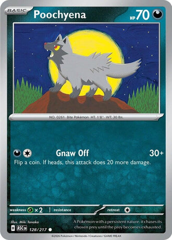 Image for Poochyena (128/217) (ME: Ascended Heroes) - Pokemon