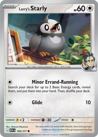 Image for Larry's Starly (168/217) (ME: Ascended Heroes) - Pokemon