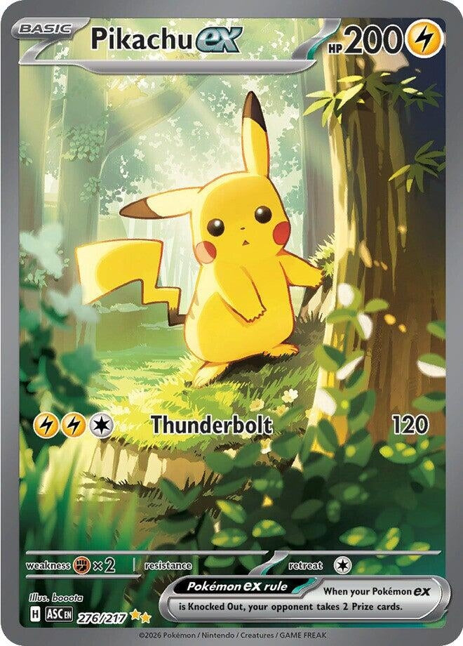 Pikachu ex (276/217) (ME: Ascended Heroes) (ASC) Pokemon