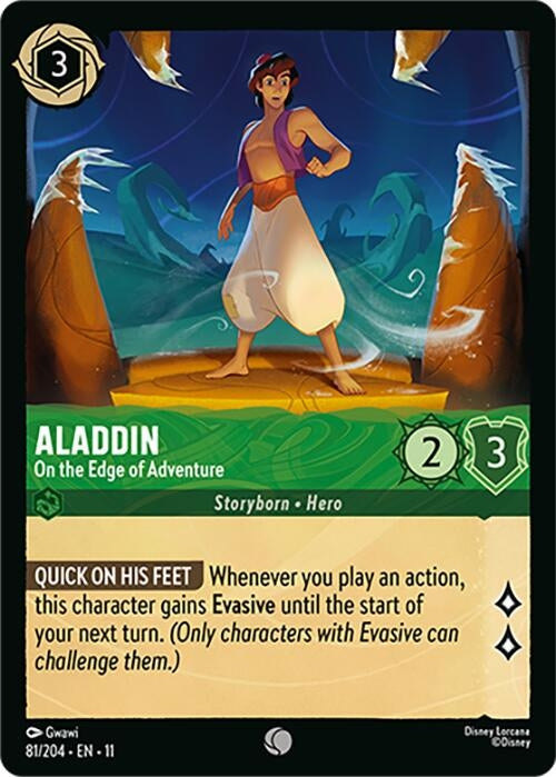 Aladdin - On the Edge of Adventure (81/204) (Winterspell) Disney Lorcana