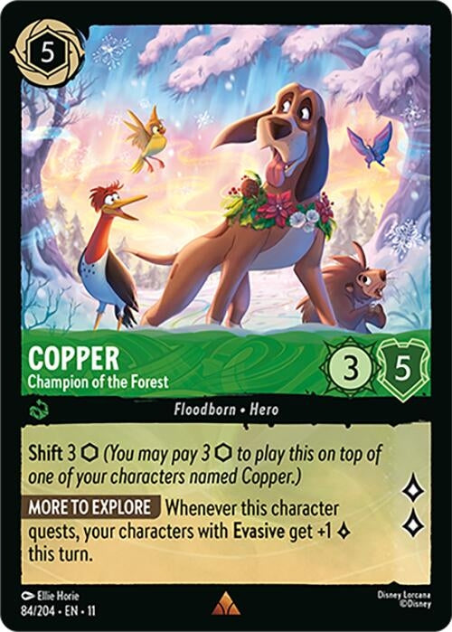 Image for Copper - Champion of the Forest (84/204) (Winterspell) (11) - Disney Lorcana
