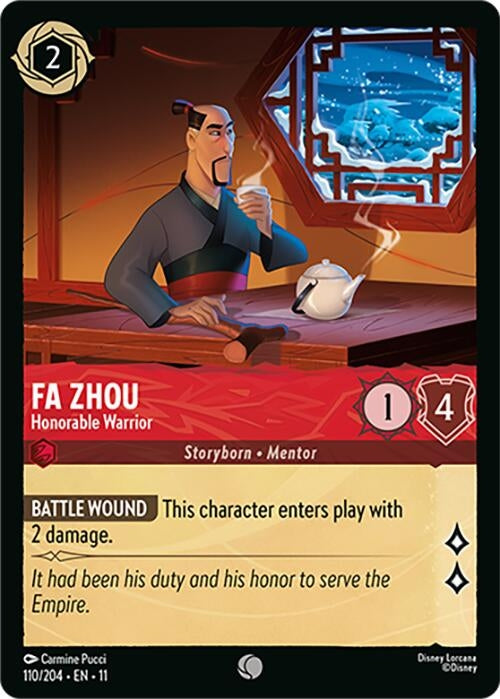 Fa Zhou - Honorable Warrior (110/204) (Winterspell) Disney Lorcana