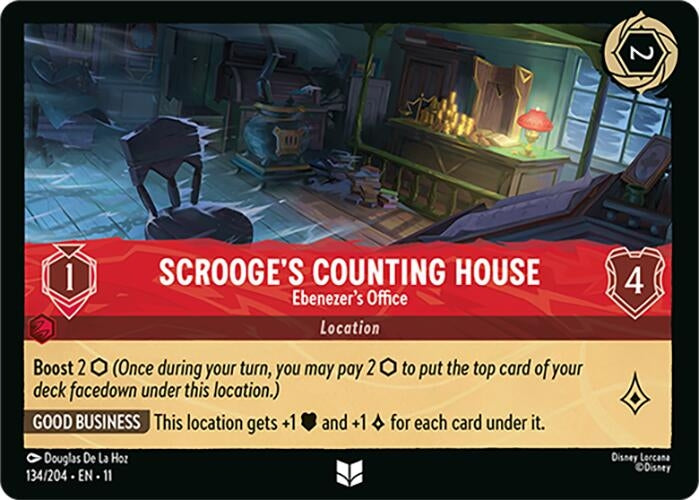 Scrooge's Counting House - Ebenezer's Office (134/204) (Winterspell) Disney Lorcana