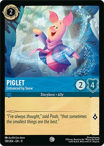 Piglet - Entranced by Snow (139/204) (Winterspell) Disney Lorcana