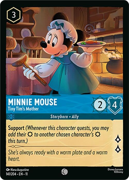 Minnie Mouse - Tiny Tim's Mother (141/204) (Winterspell) Disney Lorcana