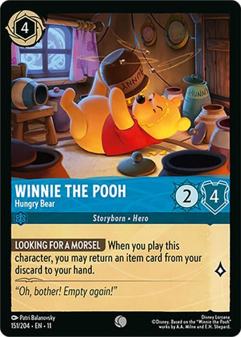 Winnie the Pooh - Hungry Bear (151/204) (Winterspell) Disney Lorcana