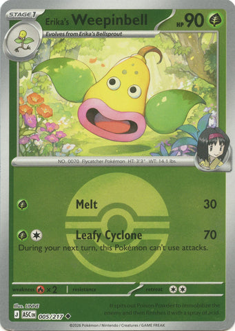 Image for Erika's Weepinbell (Poke Ball) (005/217) (ME: Ascended Heroes) - Pokemon