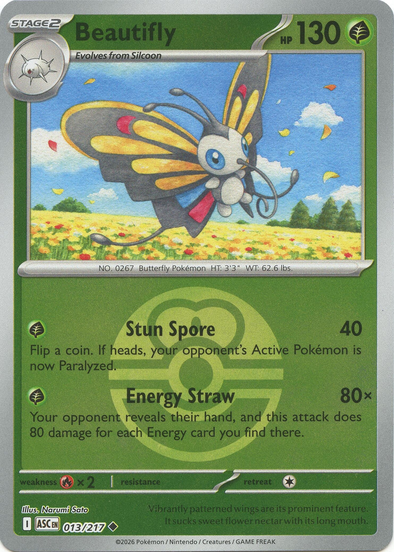 Image for Beautifly - 013/217 (Love Ball) (013/217) (ME: Ascended Heroes) - Pokemon
