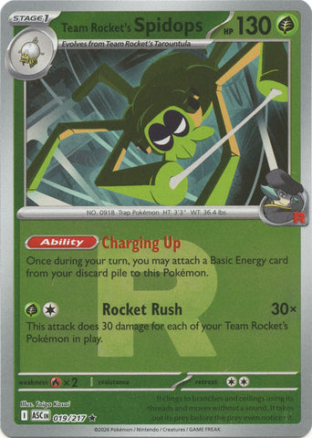 Image for Team Rocket's Spidops (Team Rocket) (019/217) (ME: Ascended Heroes) - Pokemon