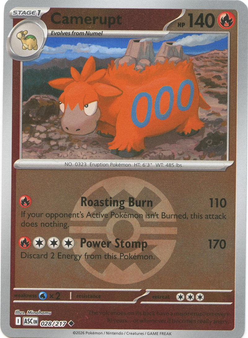 Image for Camerupt (Quick Ball) (028/217) (ME: Ascended Heroes) - Pokemon