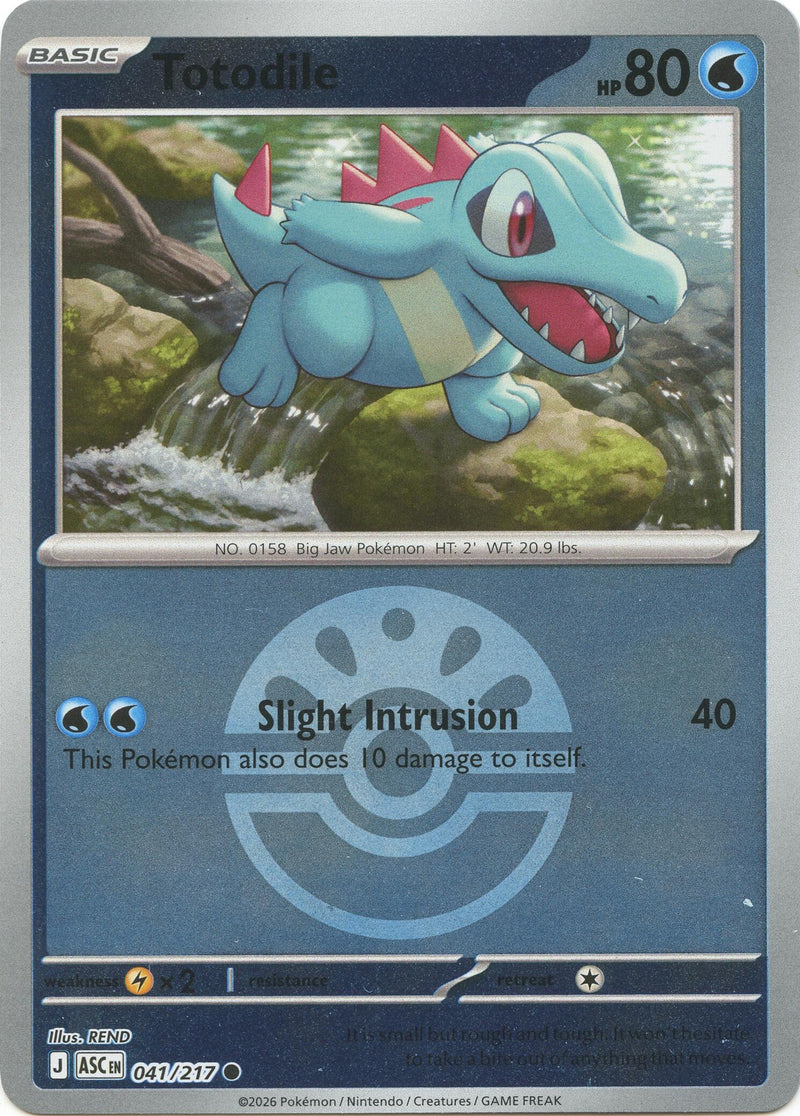 Image for Totodile (Friend Ball) (041/217) (ME: Ascended Heroes) - Pokemon