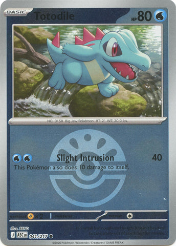 Image for Totodile (Friend Ball) (041/217) (ME: Ascended Heroes) - Pokemon
