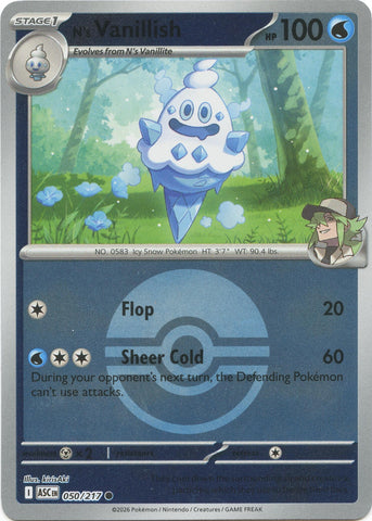 Image for N's Vanillish (Poke Ball) (050/217) (ME: Ascended Heroes) - Pokemon