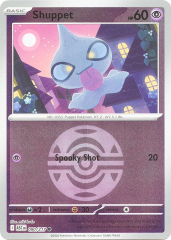 Image for Shuppet (Dusk Ball) (090/217) (ME: Ascended Heroes) - Pokemon