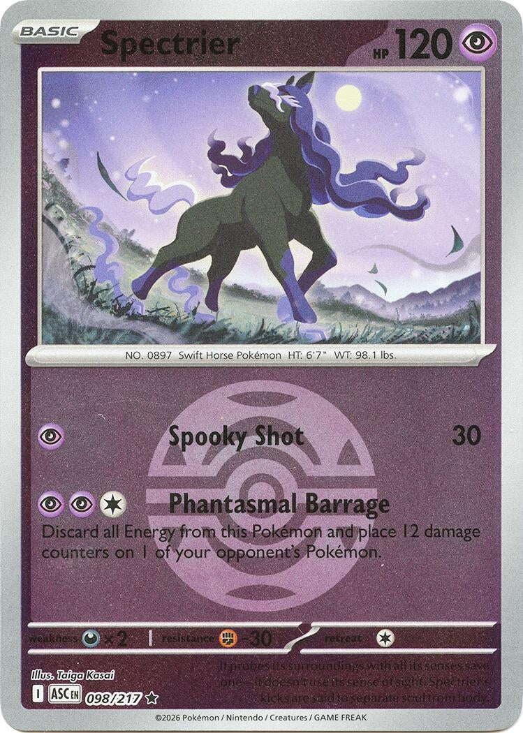 Image for Spectrier (Dusk Ball) (098/217) (ME: Ascended Heroes) - Pokemon