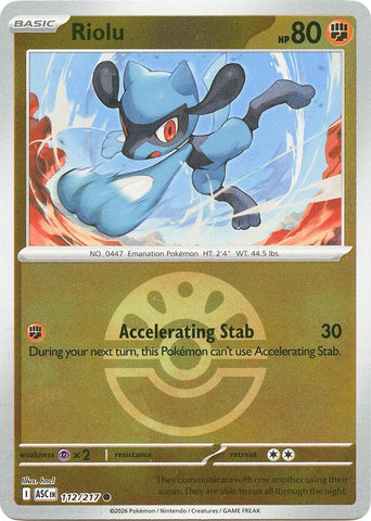 Image for Riolu (Friend Ball) (112/217) (ME: Ascended Heroes) - Pokemon