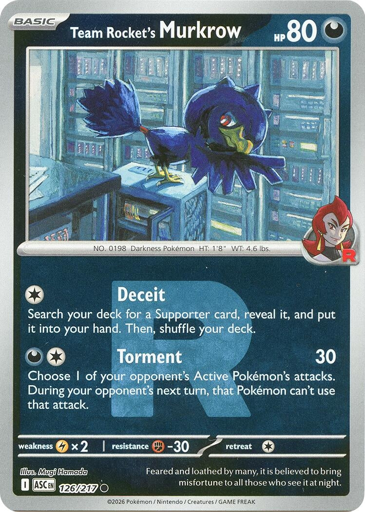 Image for Team Rocket's Murkrow (Team Rocket) (126/217) (ME: Ascended Heroes) - Pokemon