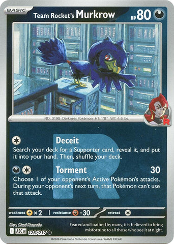 Image for Team Rocket's Murkrow (Team Rocket) (126/217) (ME: Ascended Heroes) - Pokemon