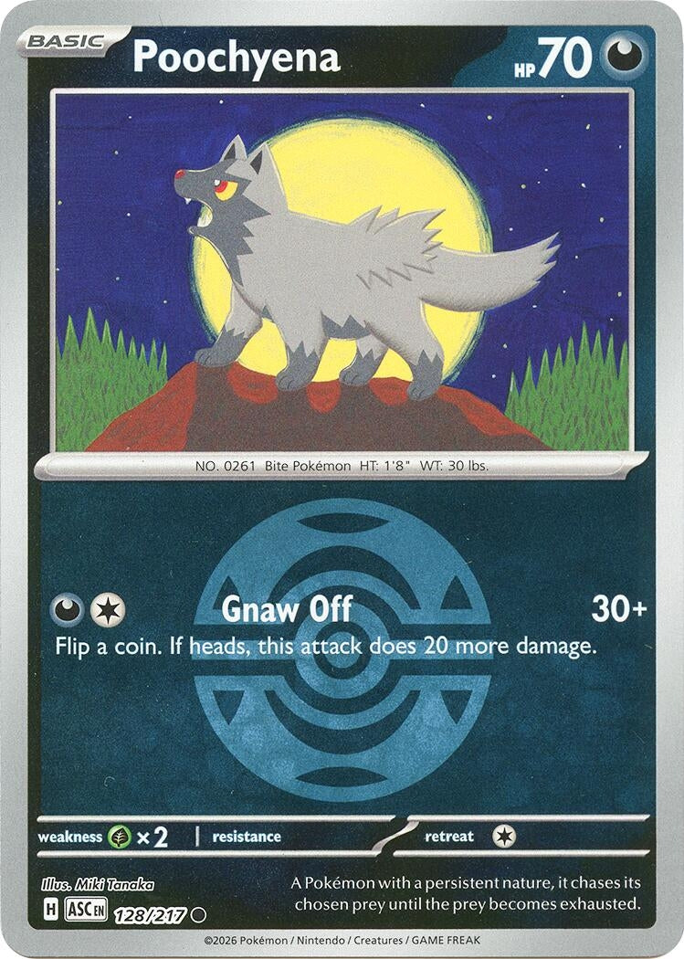 Image for Poochyena (Dusk Ball) (128/217) (ME: Ascended Heroes) - Pokemon