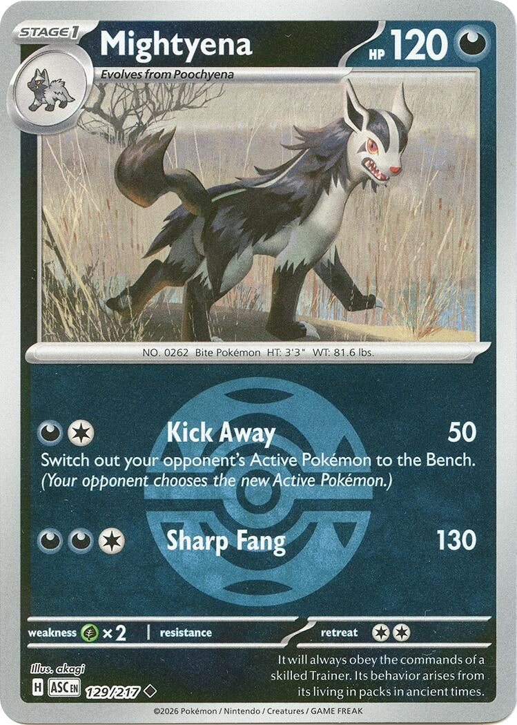 Image for Mightyena - 129/217 (Dusk Ball) (129/217) (ME: Ascended Heroes) - Pokemon