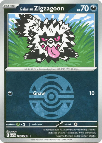 Image for Galarian Zigzagoon (Dusk Ball) (130/217) (ME: Ascended Heroes) - Pokemon