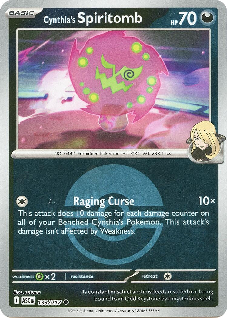 Image for Cynthia's Spiritomb - 133/217 (Poke Ball) (133/217) (ME: Ascended Heroes) - Pokemon