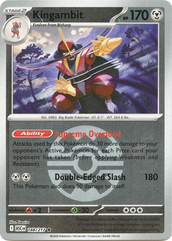 Image for Kingambit (Quick Ball) (148/217) (ME: Ascended Heroes) - Pokemon