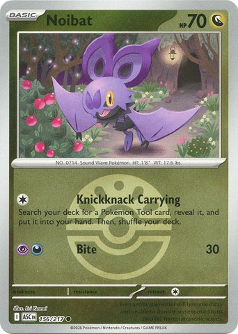 Image for Noibat (Friend Ball) (156/217) (ME: Ascended Heroes) - Pokemon