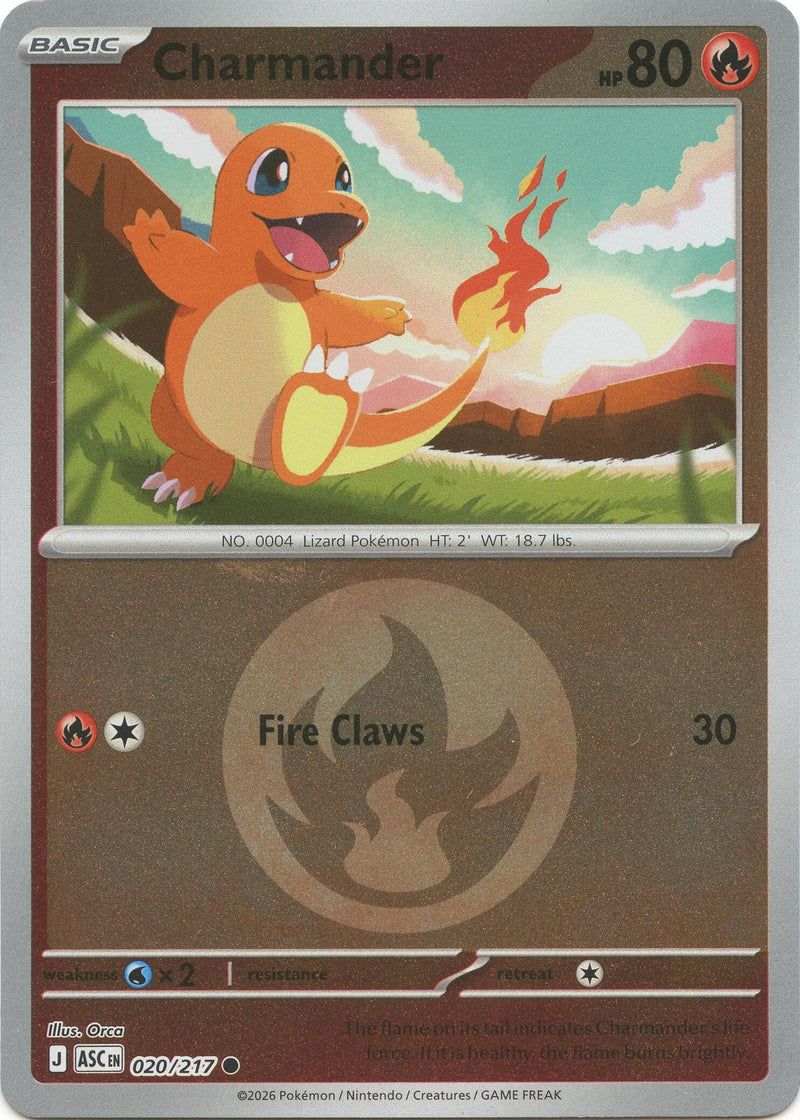 Image for Charmander (Energy Symbol Pattern) (020/217) (ME: Ascended Heroes) - Pokemon