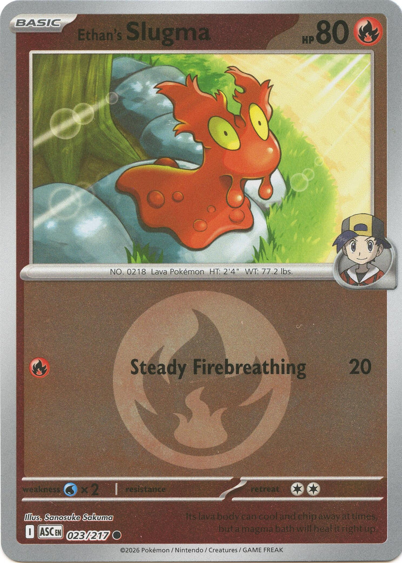 Image for Ethan's Slugma (Energy Symbol Pattern) (023/217) (ME: Ascended Heroes) - Pokemon