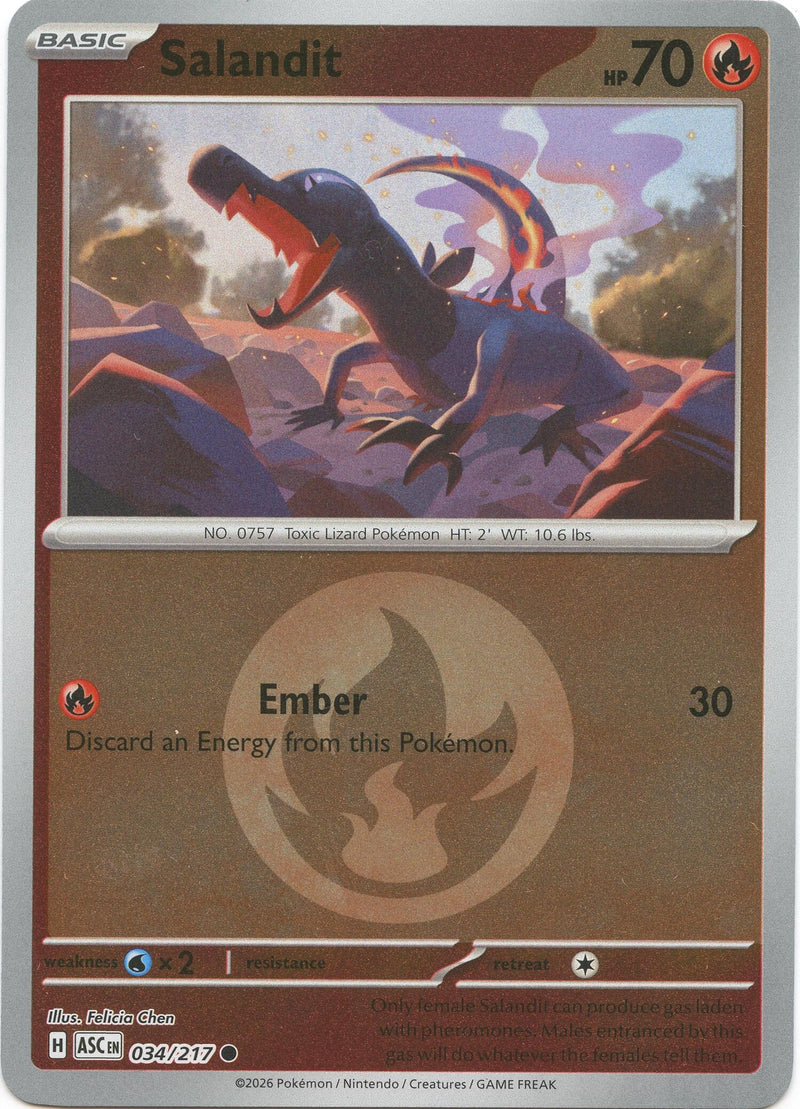 Image for Salandit (Energy Symbol Pattern) (034/217) (ME: Ascended Heroes) - Pokemon