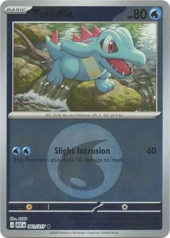 Image for Totodile (Energy Symbol Pattern) (041/217) (ME: Ascended Heroes) - Pokemon
