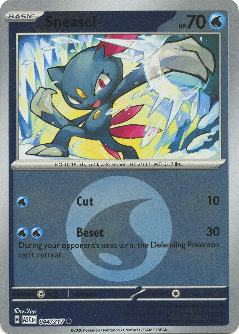 Image for Sneasel (Energy Symbol Pattern) (044/217) (ME: Ascended Heroes) - Pokemon
