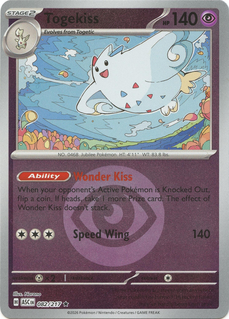 Image for Togekiss - 082/217 (Energy Symbol Pattern) (082/217) (ME: Ascended Heroes) - Pokemon