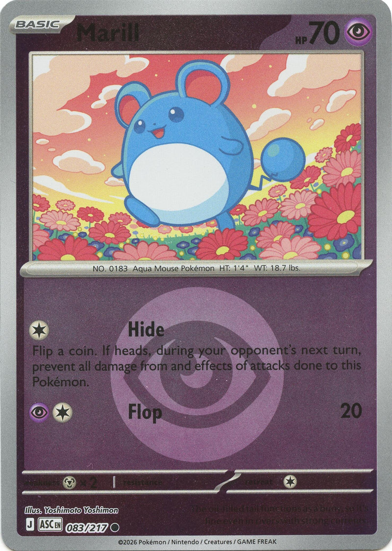 Image for Marill - 083/217 (Energy Symbol Pattern) (083/217) (ME: Ascended Heroes) - Pokemon
