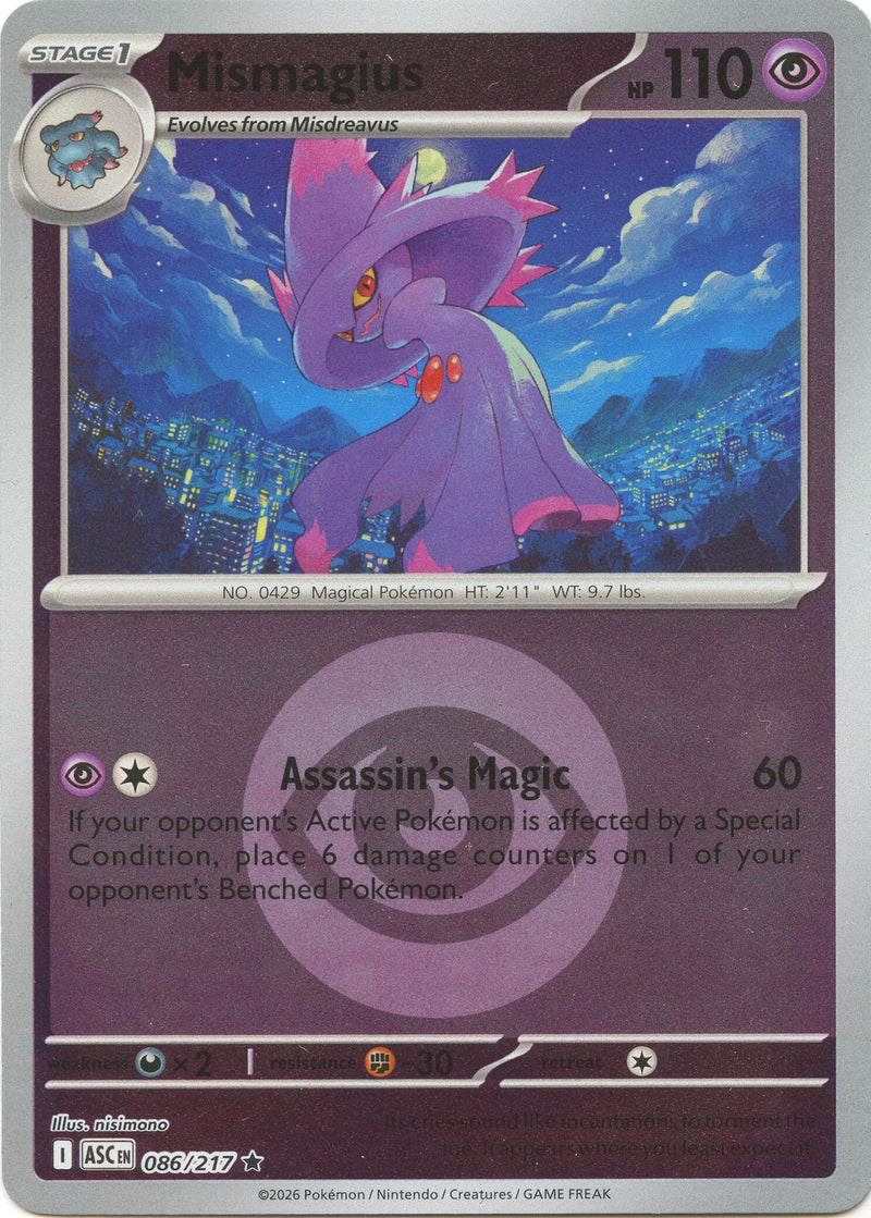 Image for Mismagius (Energy Symbol Pattern) (086/217) (ME: Ascended Heroes) - Pokemon