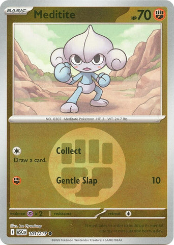 Image for Meditite (Energy Symbol Pattern) (103/217) (ME: Ascended Heroes) - Pokemon