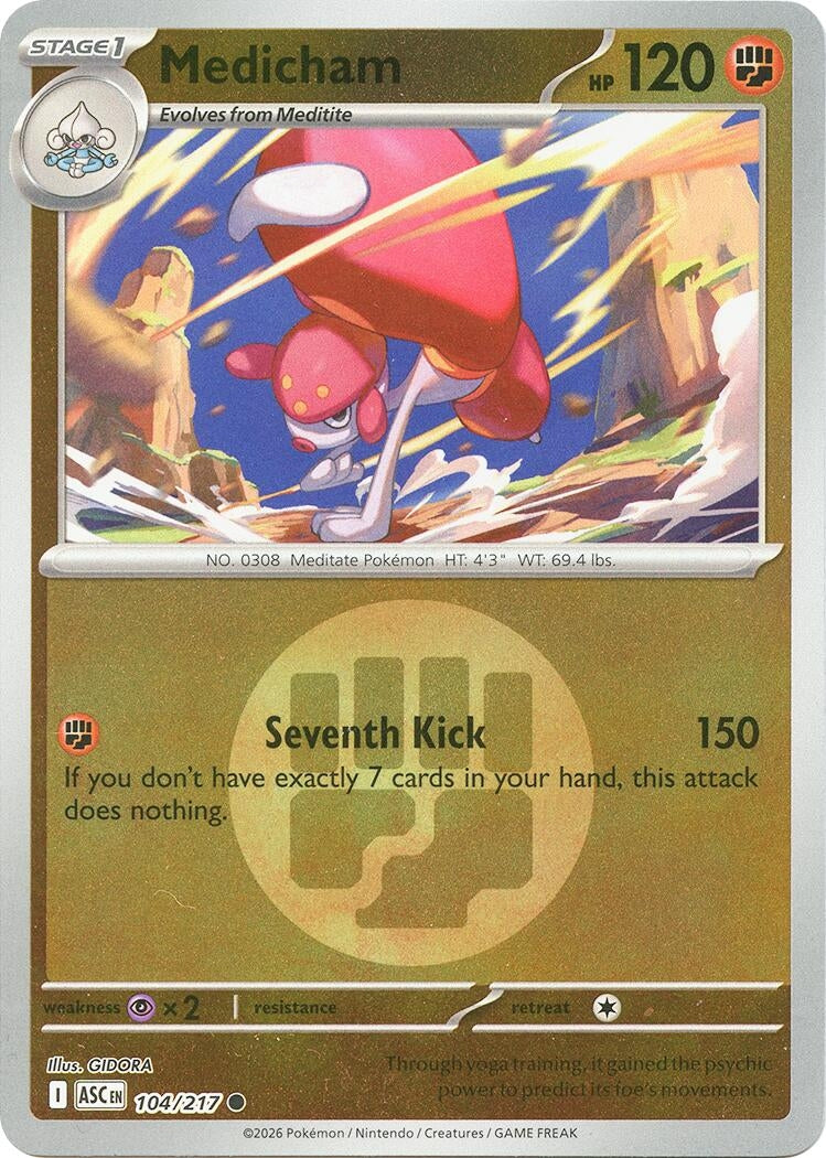 Image for Medicham - 104/217 (Energy Symbol Pattern) (104/217) (ME: Ascended Heroes) - Pokemon