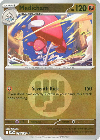 Image for Medicham - 104/217 (Energy Symbol Pattern) (104/217) (ME: Ascended Heroes) - Pokemon