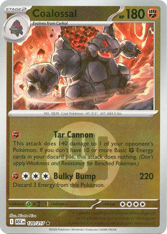 Image for Coalossal (Energy Symbol Pattern) (120/217) (ME: Ascended Heroes) - Pokemon