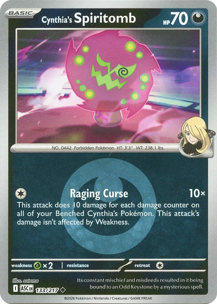 Image for Cynthia's Spiritomb - 133/217 (Energy Symbol Pattern) (133/217) (ME: Ascended Heroes) - Pokemon