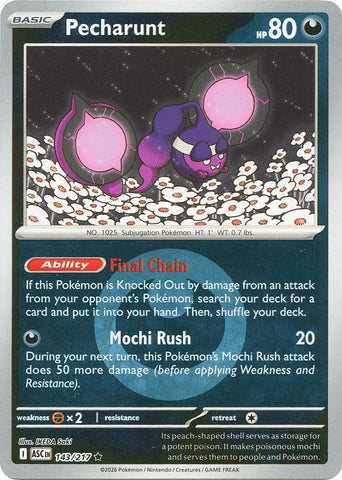 Image for Pecharunt (Energy Symbol Pattern) (143/217) (ME: Ascended Heroes) - Pokemon