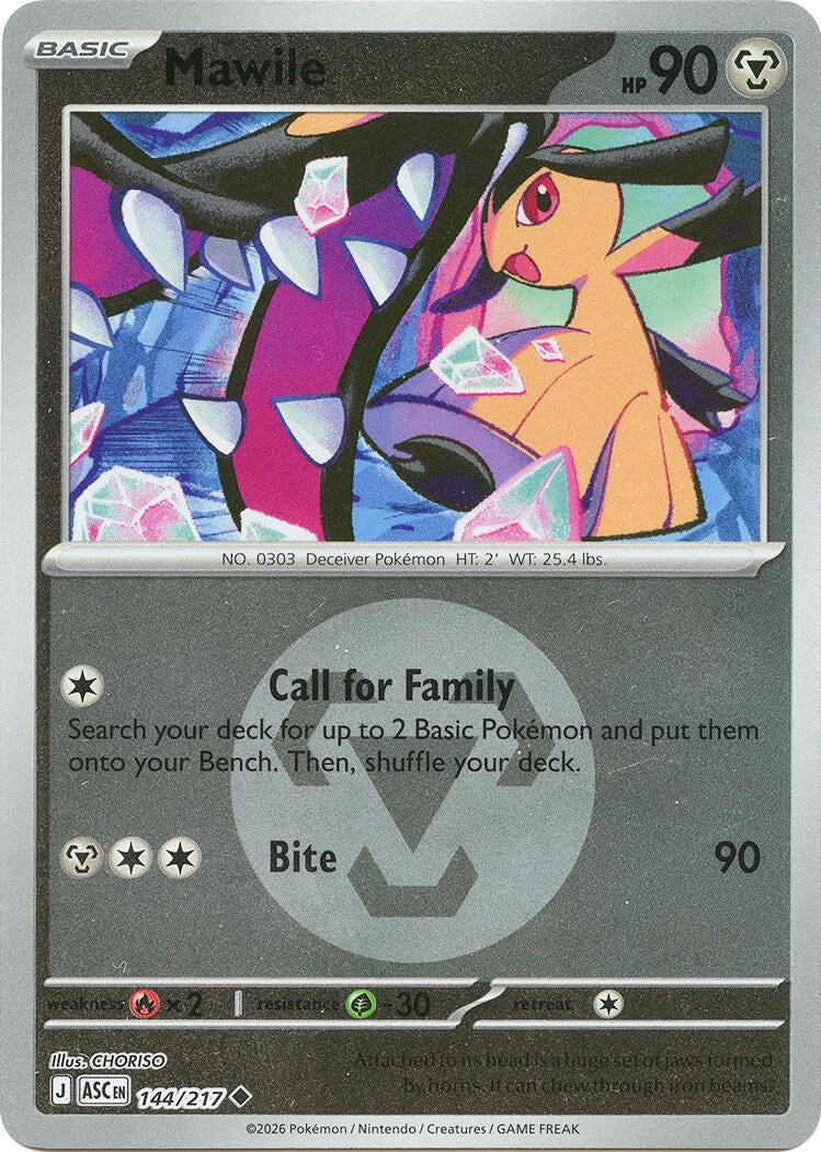 Image for Mawile - 144/217 (Energy Symbol Pattern) (144/217) (ME: Ascended Heroes) - Pokemon