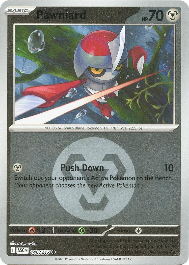 Image for Pawniard (Energy Symbol Pattern) (146/217) (ME: Ascended Heroes) - Pokemon