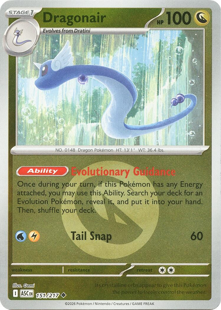 Image for Dragonair (Energy Symbol Pattern) (151/217) (ME: Ascended Heroes) (ASC) - Pokemon
