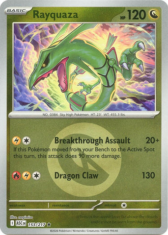 Image for Rayquaza (Energy Symbol Pattern) (153/217) (ME: Ascended Heroes) - Pokemon